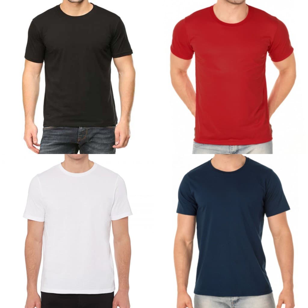 Camiseta Lisa Masculina Cores Variadas Malha Menegotti 100% Algodão Conforto