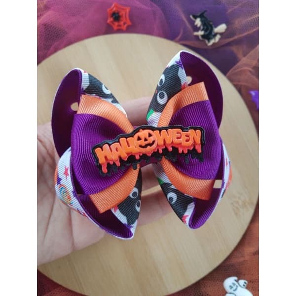 laço infantil estampado halloween /laço para halloween /laço temático