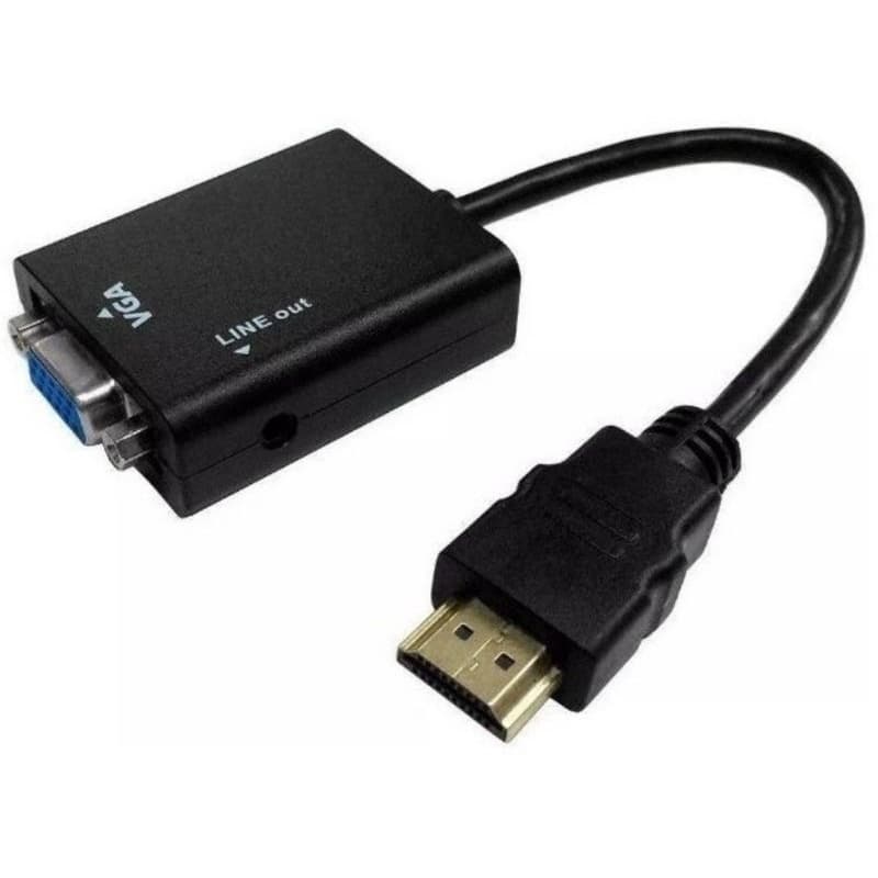 Cabo Adaptador HDMI x VGA com Áudio