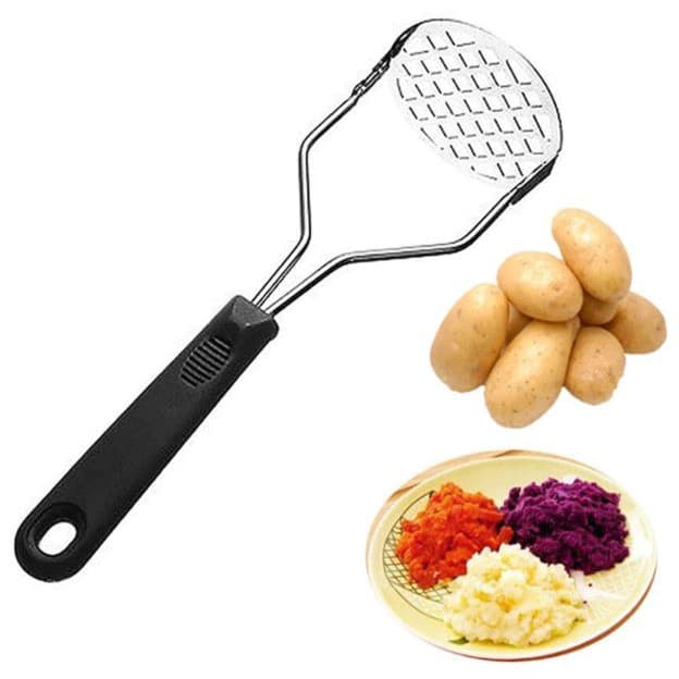 Amassador De Batata E Legumes Inox Com Cabo Plástico