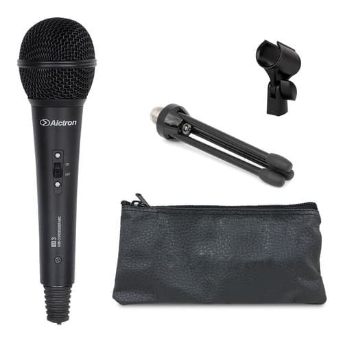 Microfone dinâmico USB Alctron U3 c/ suporte