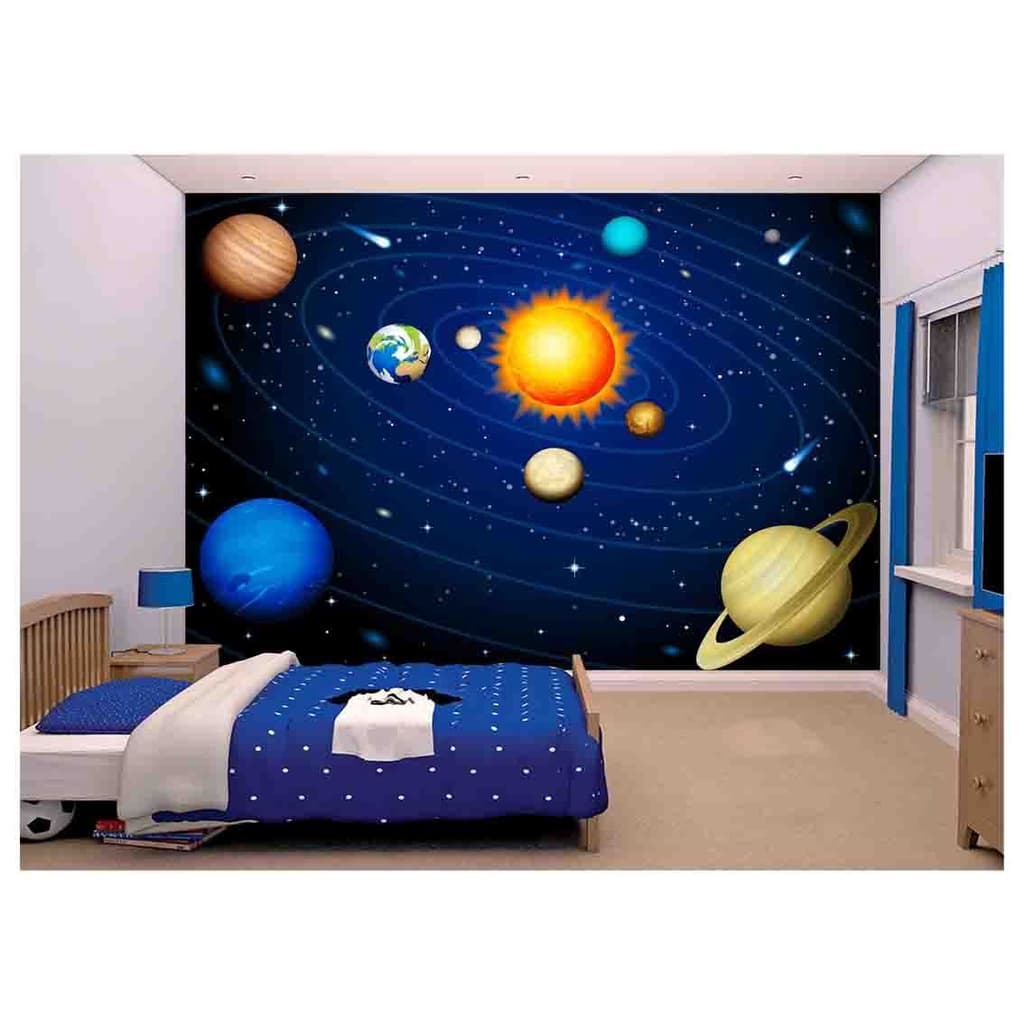 papel de parede Infantil Espaço universo terra 10m² AZS68