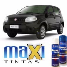 Spray Automotivo Preto Vulcano + Spray Verniz 300ml
