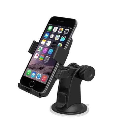Suporte Celular GPS Carro Resistente Firme Haste Ajuste Prolongável Rotação 360 Base