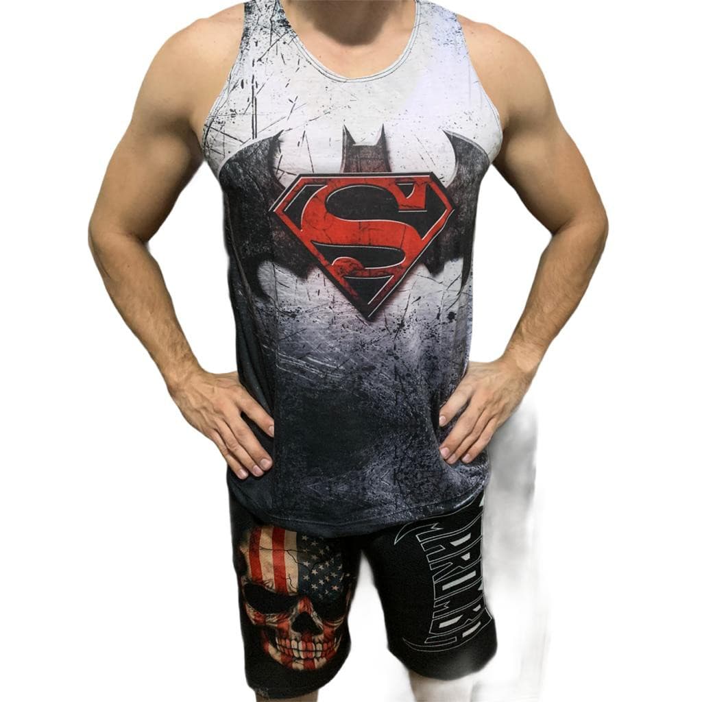 Regata Nadador Maromba Fight Batman vs Superman Cavada  *UNISEX* TAMANHO G