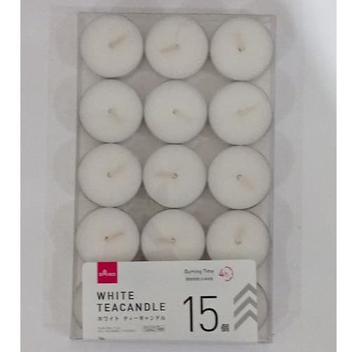 kit 15 Velas Decorativa Flutuante com base de alumínio.