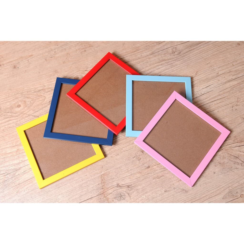 Kit 6 Quadros 15x15 Cm Com Vidro incolor