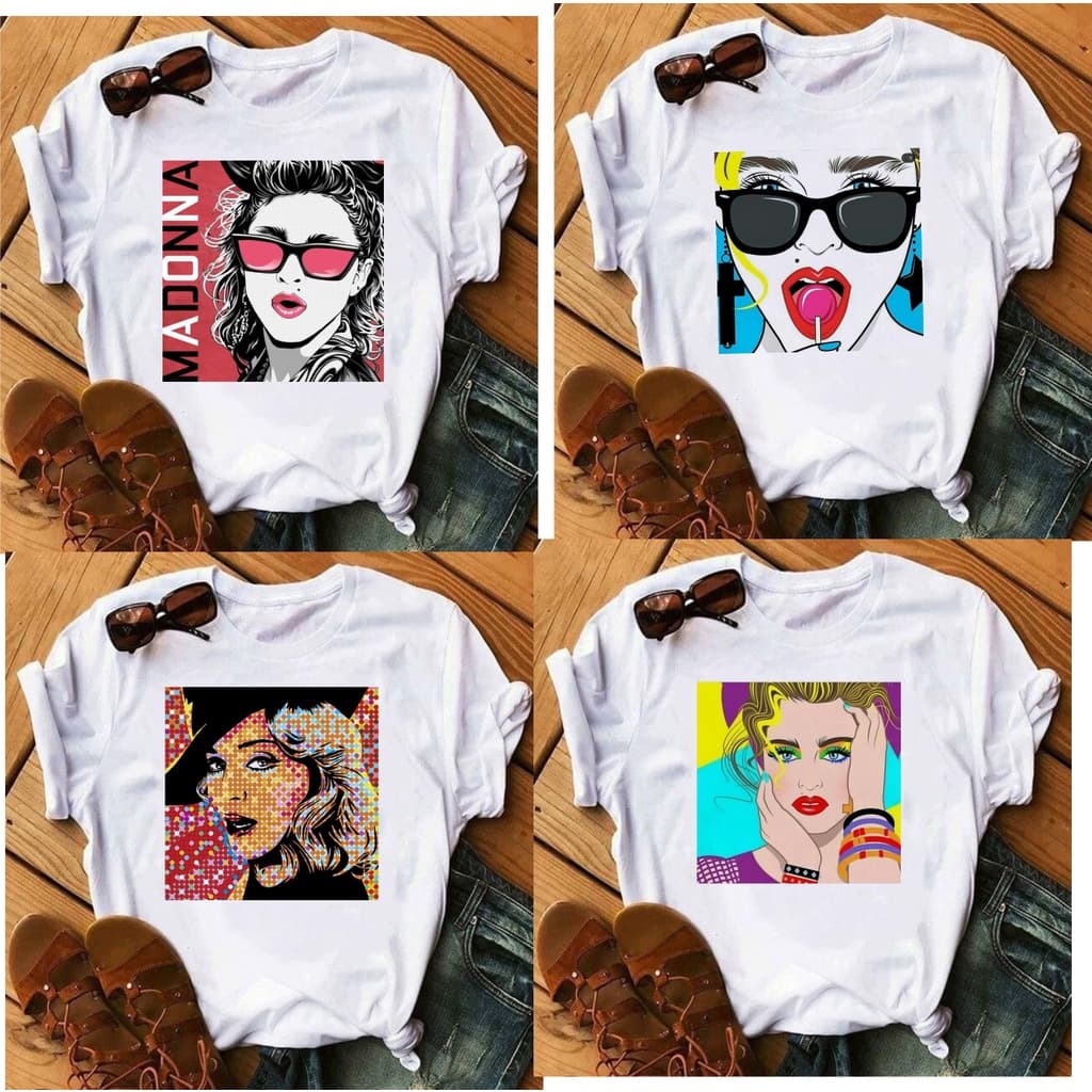 Camiseta T-shirt, blusa feminina Divas , madonna, retrô, pop