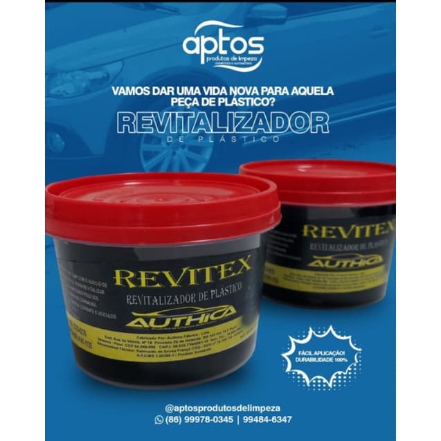 REVITALIZADOR P/ PARACHOQUE/PLASTICOS 400GM - REVITEX