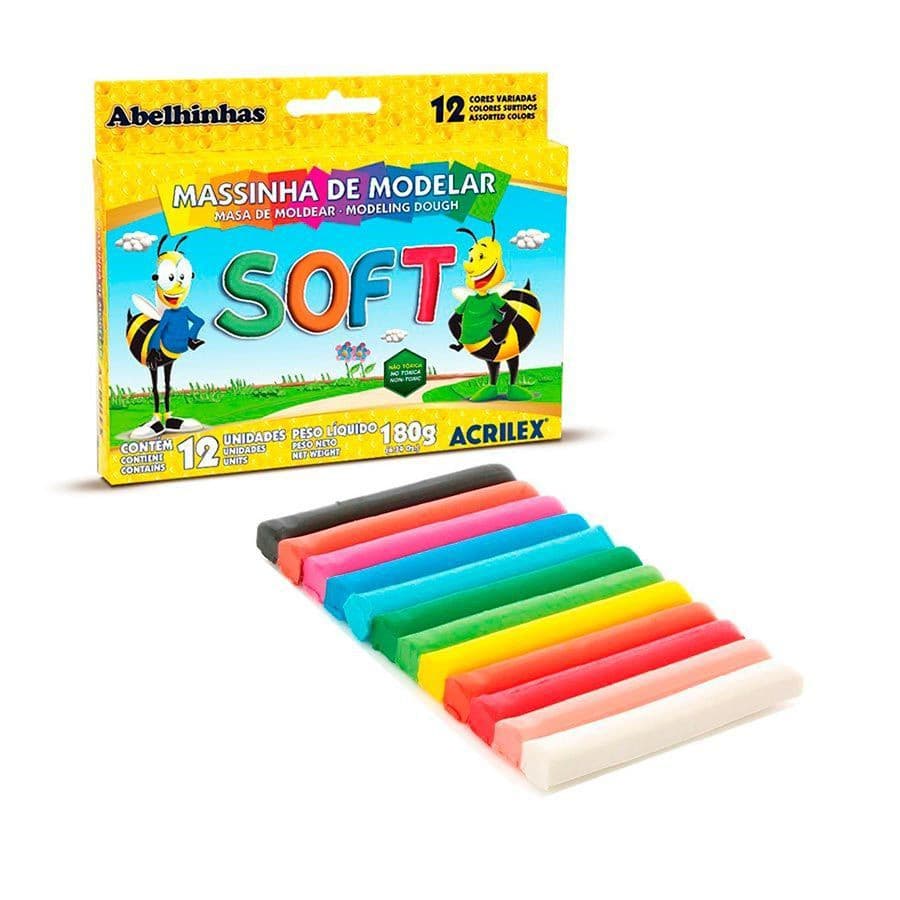 Massa de Modelar Soft c/12