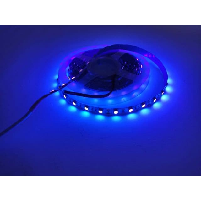 Fita LED 5050 Ultravioleta Luz Negra 300 LEDS 12V 5 metros IP20 sem Silicone
