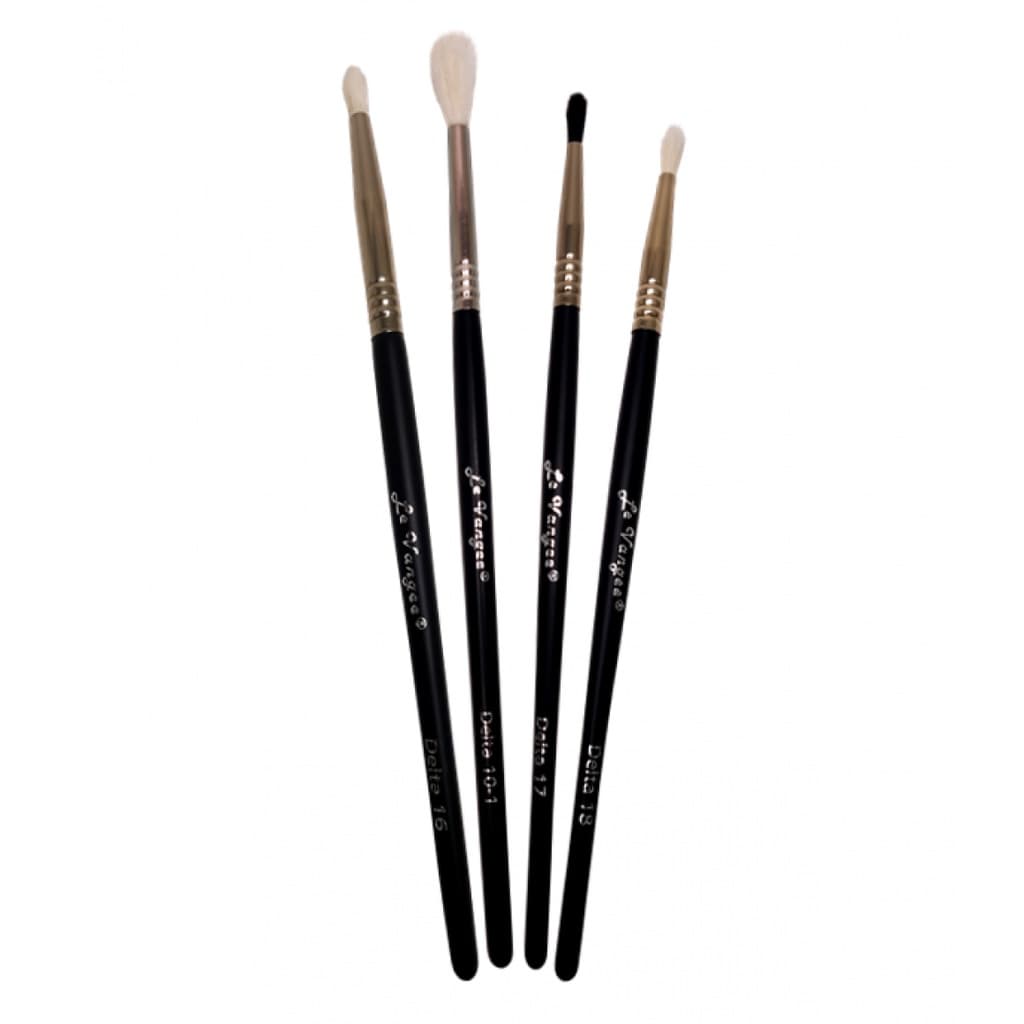 Kit 4 pinceis Delta esfuma e precisão Le Vangee ref 10161718