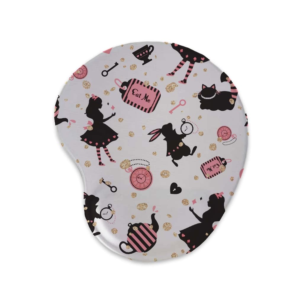 Mousepad - Alice no País das Maravilhas - Ergonômico Apoio De Punho Pulso