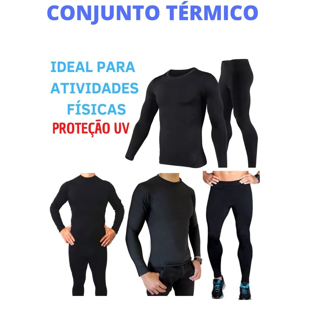 Conjunto Térmico Segunda Pele Inverno Frio Intenso