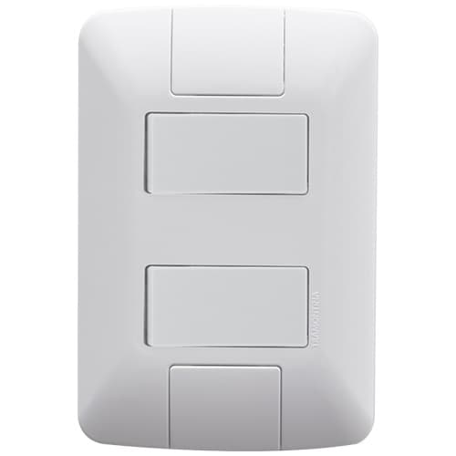INTERRUPTOR DUPLO (SIMPLES + PARALELO) 4X2 CJ COMPLETO - TRAMONTINA ARIA - 57241/045