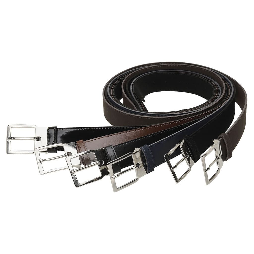 Cinto Masculino SLZ Nobuck e Verniz Nas Cores Marrom Azul Marinho e Preto
