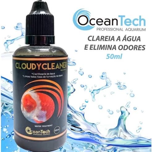 Clareador De Água de Aquário Cloudy Cleaner 50ml Ocean Tech