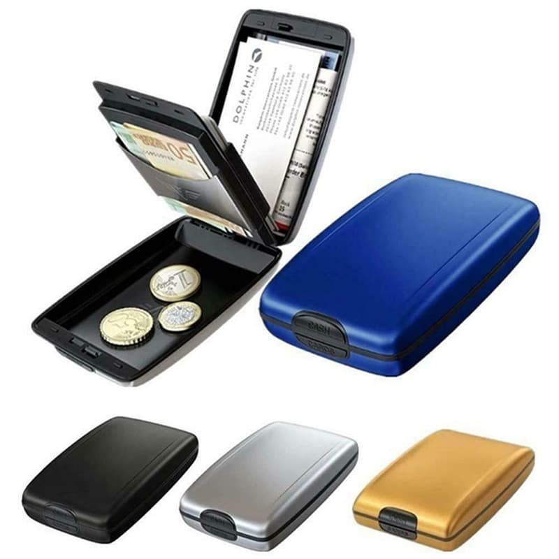 RFID Scan Proteger Aluminum Hard Case Titular Do Cartão De Crédito Carteira De Segurança Legal Reino Unido