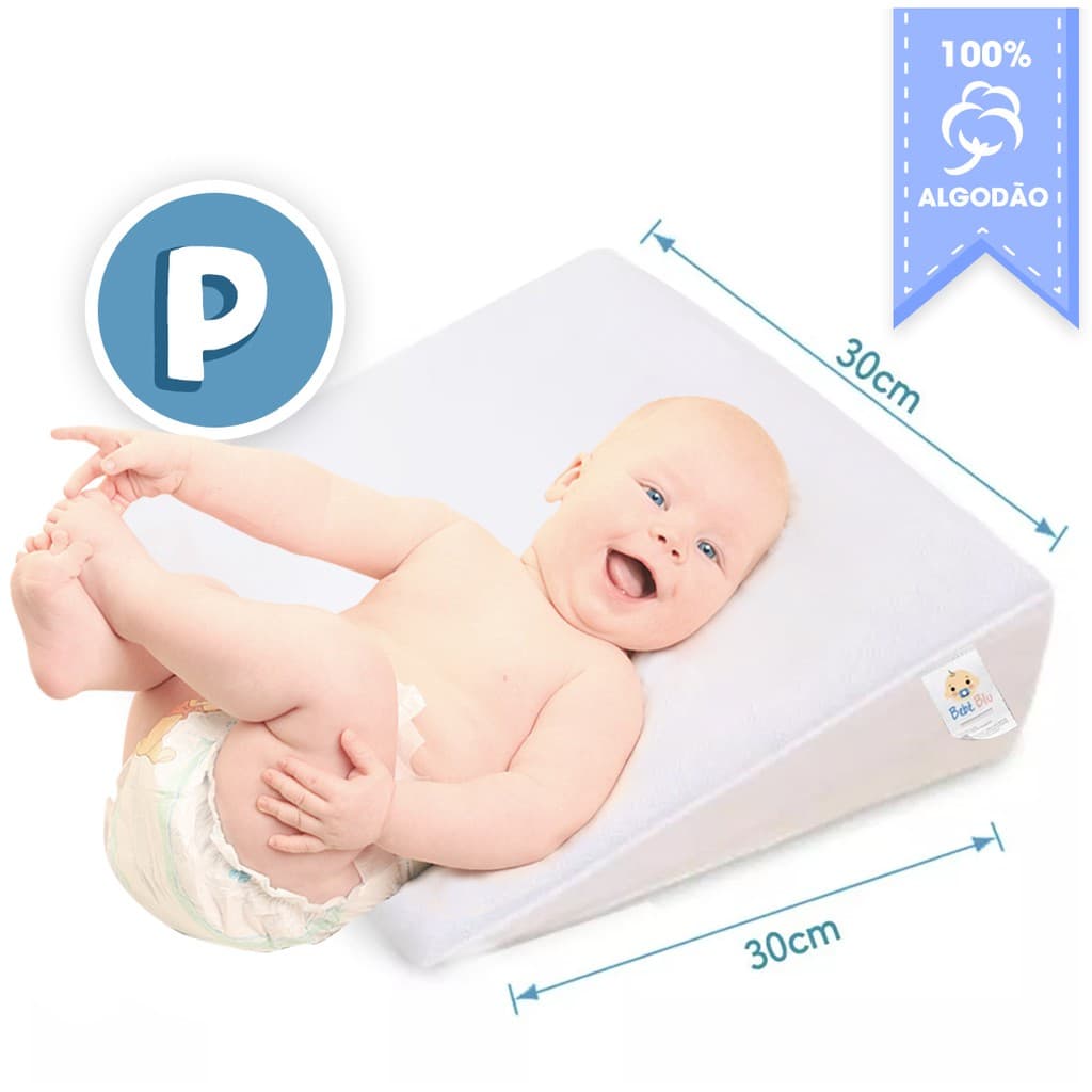 Travesseiro Anti Refluxo Bebê Rampa Miniberço E Carrinho