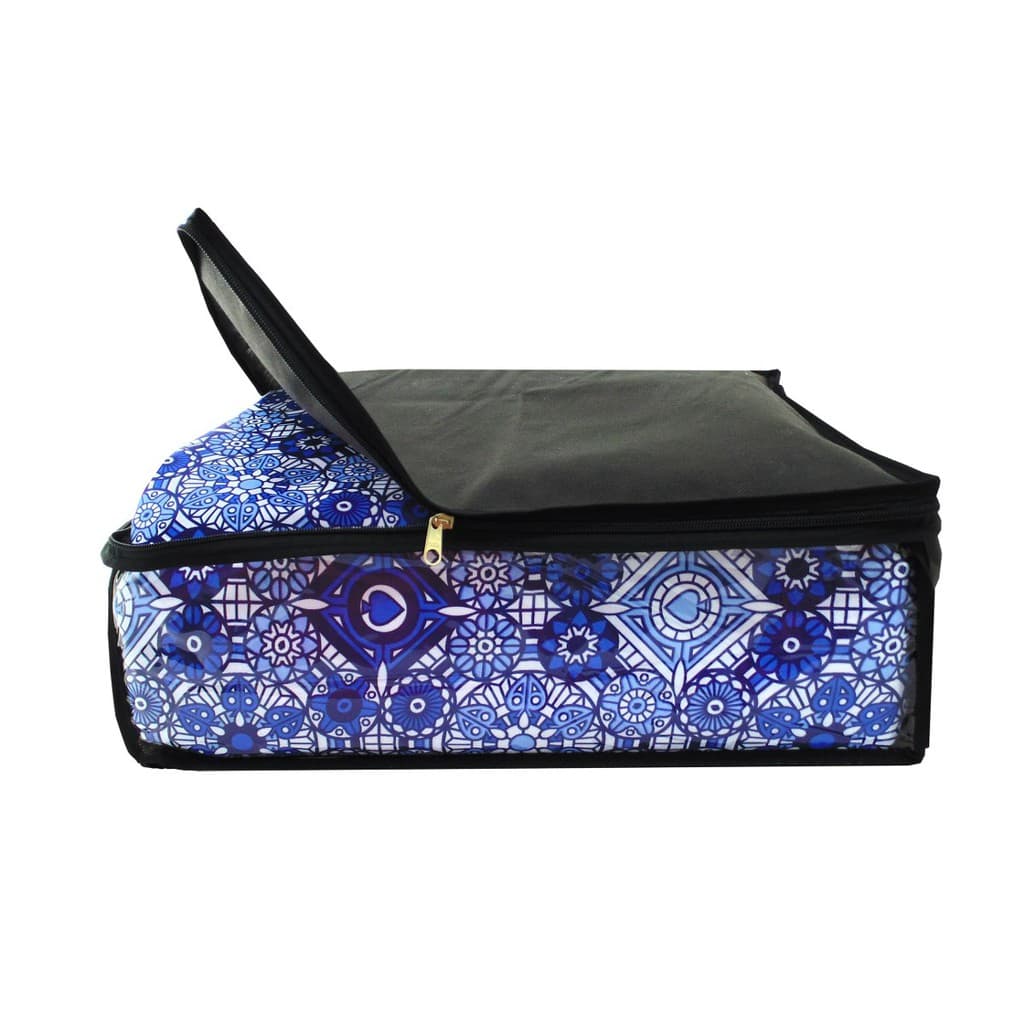 Capa para Roupas de Cama Tamanho G - 60cmx70cmx36cm - em TNT 80 com Visor em PVC - Tamanho G - 60cmx70cmx36cm - ideal para coberta ou edredom de casal - Império das Capas