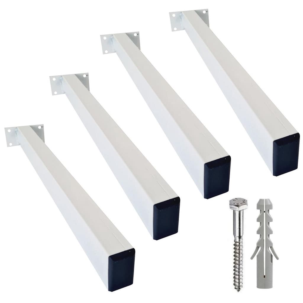 Suporte para Pia de Parafusar 30cm 4 peças Mão Francesa Grapa Bancada Granito Prateleira