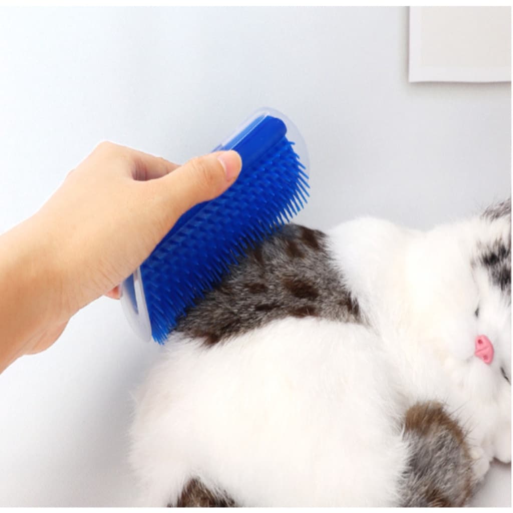 Escova Parede Gato Escovadeira Escova Pet Tira Pelos Gato Catnip Parede Massagem Brinquedo Coçador E scova Gatos