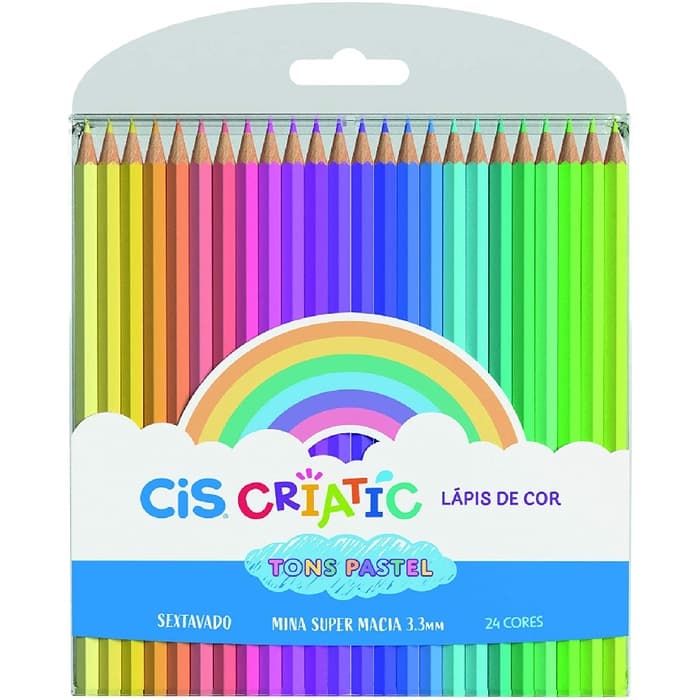 Lápis de Cor Cis Criatic Pastel C/24 Cores