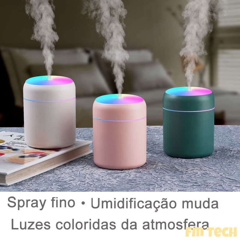 Umidificador de ar de aromaterapia com luz colorida 220ml Difusor de óleo essencial de aromaterapia ultrassônica