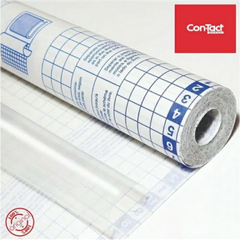 Papel Contact Adesivo Incolor 80 Micras 45cm X 10m Original