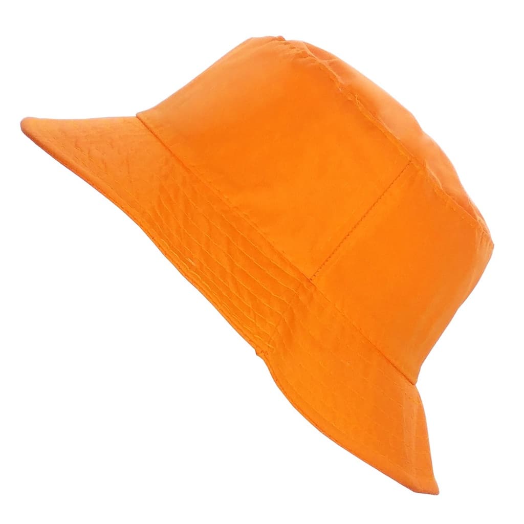 Chapéu Bucket Hat Laranja Masculino Feminino Liso