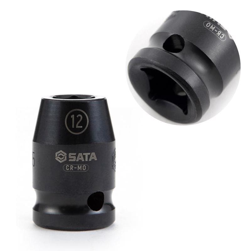 Soquete Sextavado 1/2 Pol. de Impacto 12mm - Sata ST34305SC