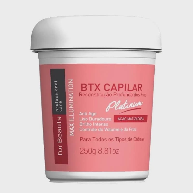 Botox Capilar For Beauty Max Illumination Platinum - 250g