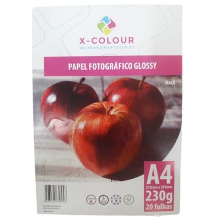 100 Folhas Papel Fotográfico Premium A4 Glossy 230g Impressão