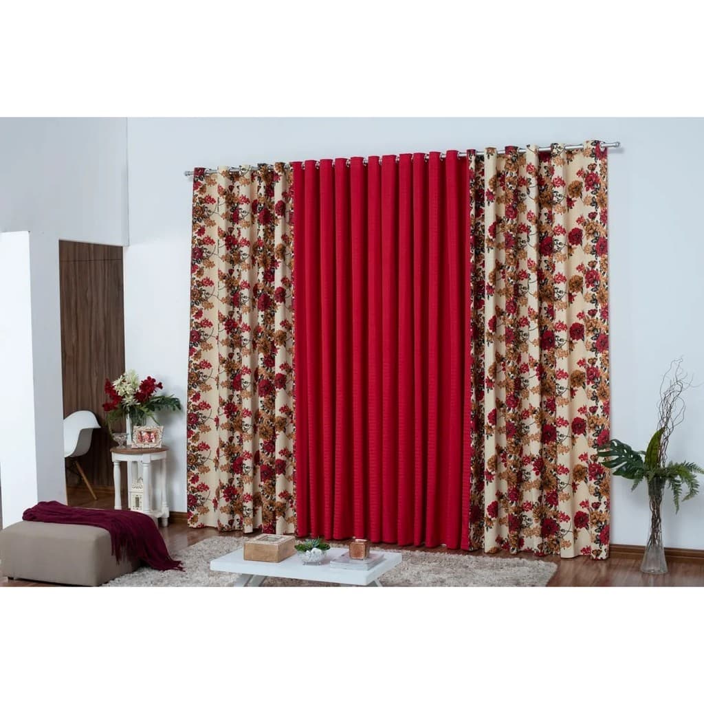 Cortina 4,00 X 2,50 Sala/ Quarto Ou Escritório Com Ílios