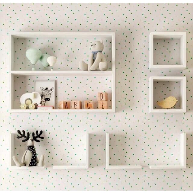 Kit 7 Peças Nicho Cubo Prateleira L Decorativo Quarto De Bebe Infantil Mdf Branco alta qualidade