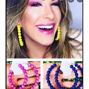 Brinco Conchas Bolinhas Praia Búzios Argola Tendência Verão Praia Feminino Colorido Natural Mar