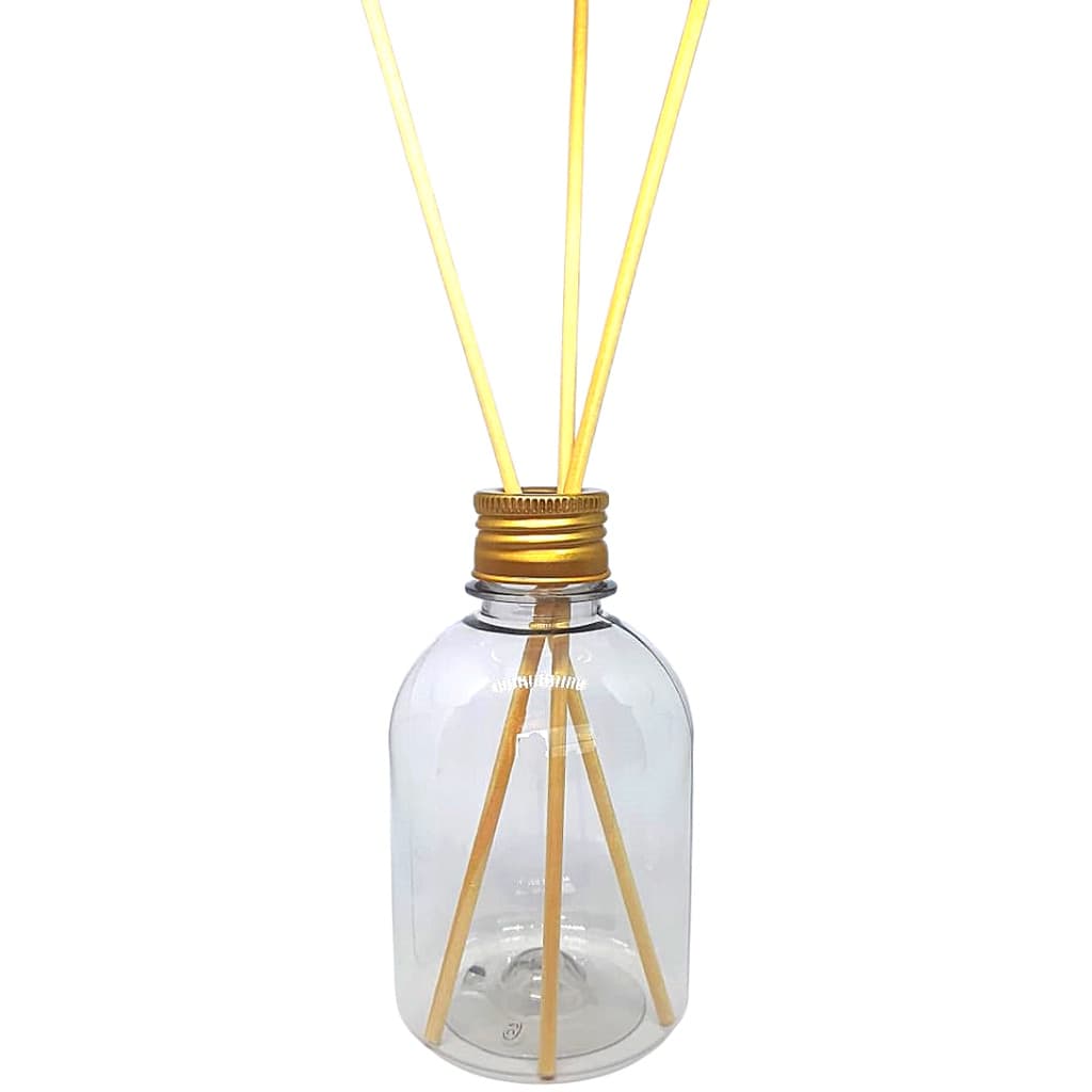 Difusor Aromatizador pete cristal 250ml com varetas e tampa