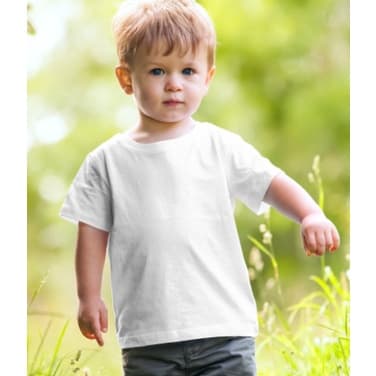 Camiseta Infantil para Sublimação  de Poliéster com Elastano