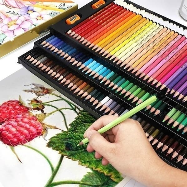 Conjunto De Lápis De Cor De Óleo /Lapis De Cor Seguro Não-Tóxico Com Desenho Artista Profissional