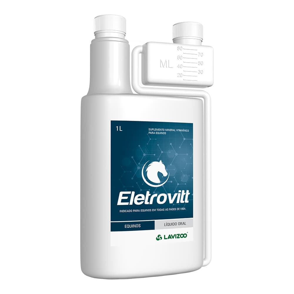 Eletrovitt 1L Lavizoo Suplemento Eletrolítico para Cavalos