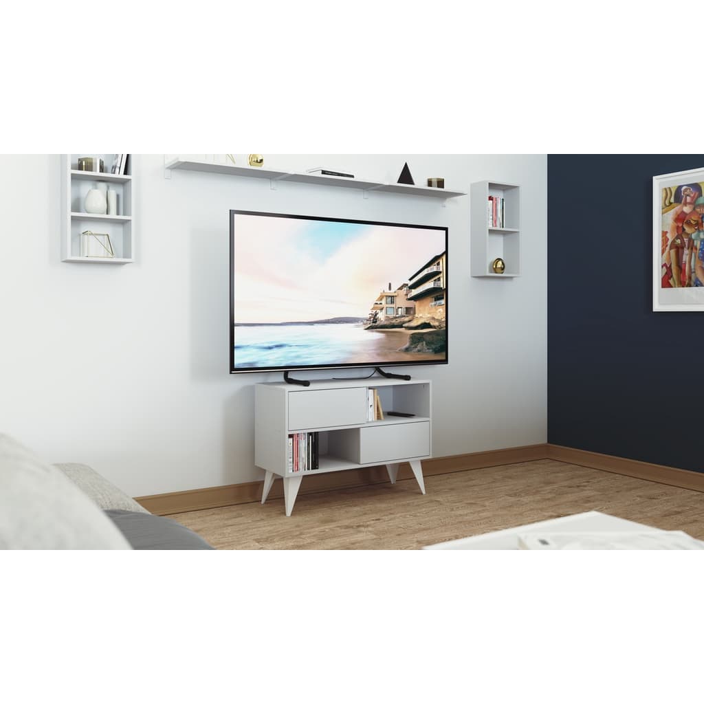 Stand 200 Base para tv com ajuste de altura - suporte de mesal para tv ate 75 pol