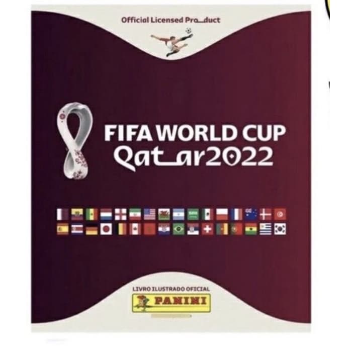 Álbum oficial copa do mundo 2022 capa flexível.
