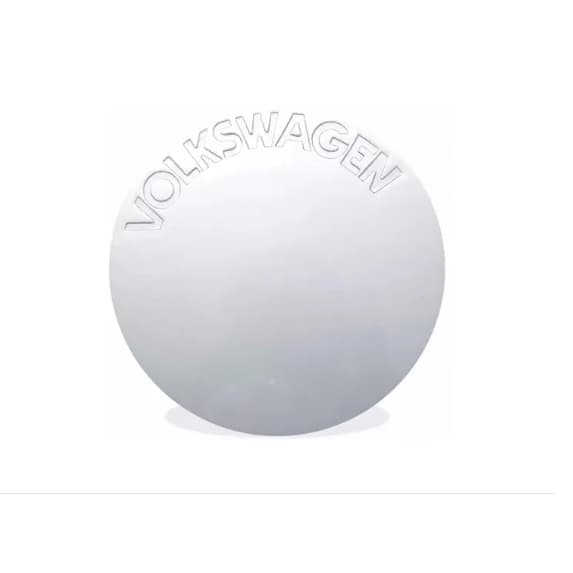 CALOTA CENTRO DE RODA LINHA VW (RODA DE LIGA LEVE ARO 14/ 15/ 16/ 17/ 18/ 20) PRATA LUNAR 25x154x154MM