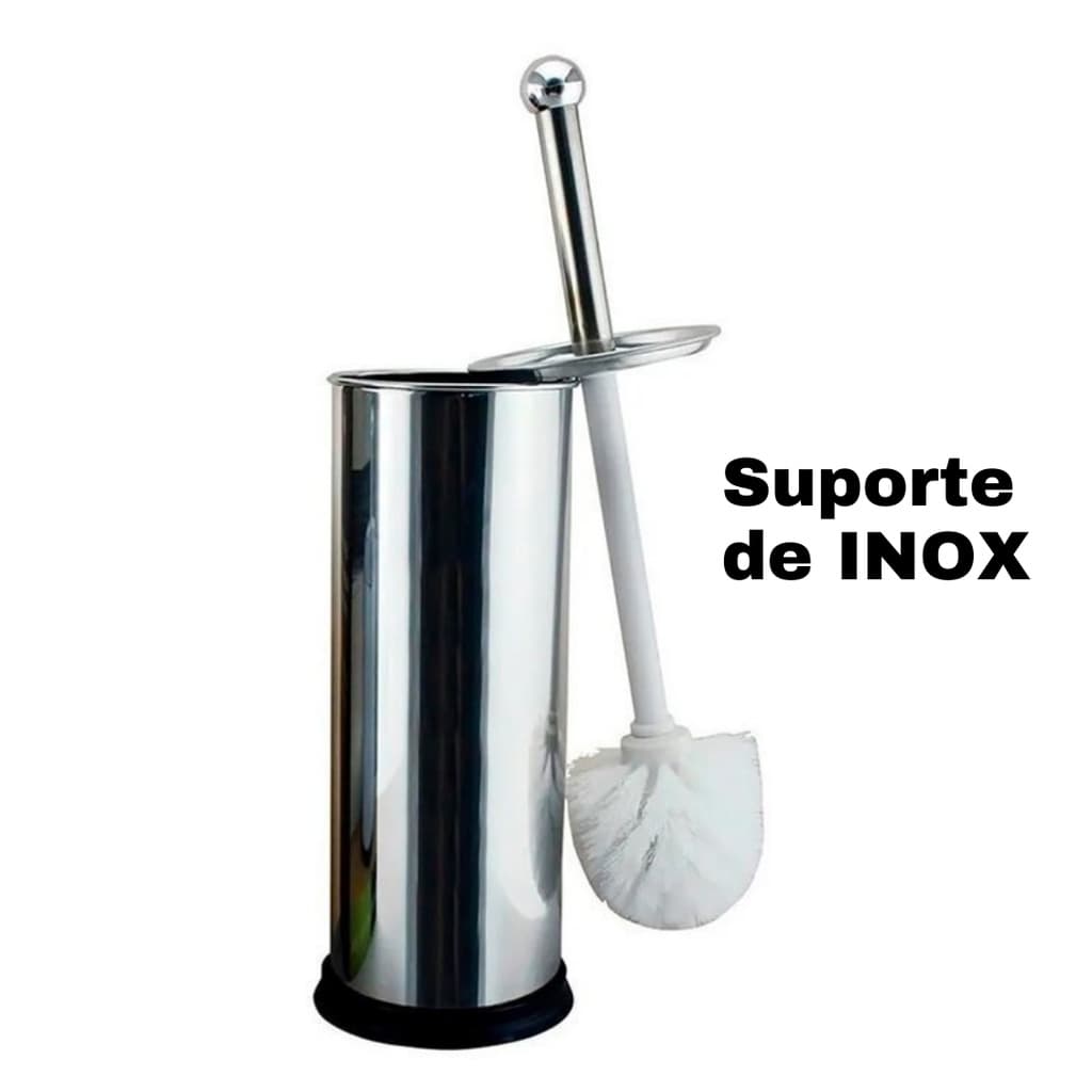 Escova De Limpar Vaso Sanitário Privada Banheiro Aço Inox