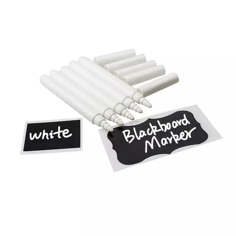 Branco Canetas de Giz Líquido para Janela Adesivo De Parede Lousa Quadro Branco Caneta Marcador Giz Apagável - 1 unidade
