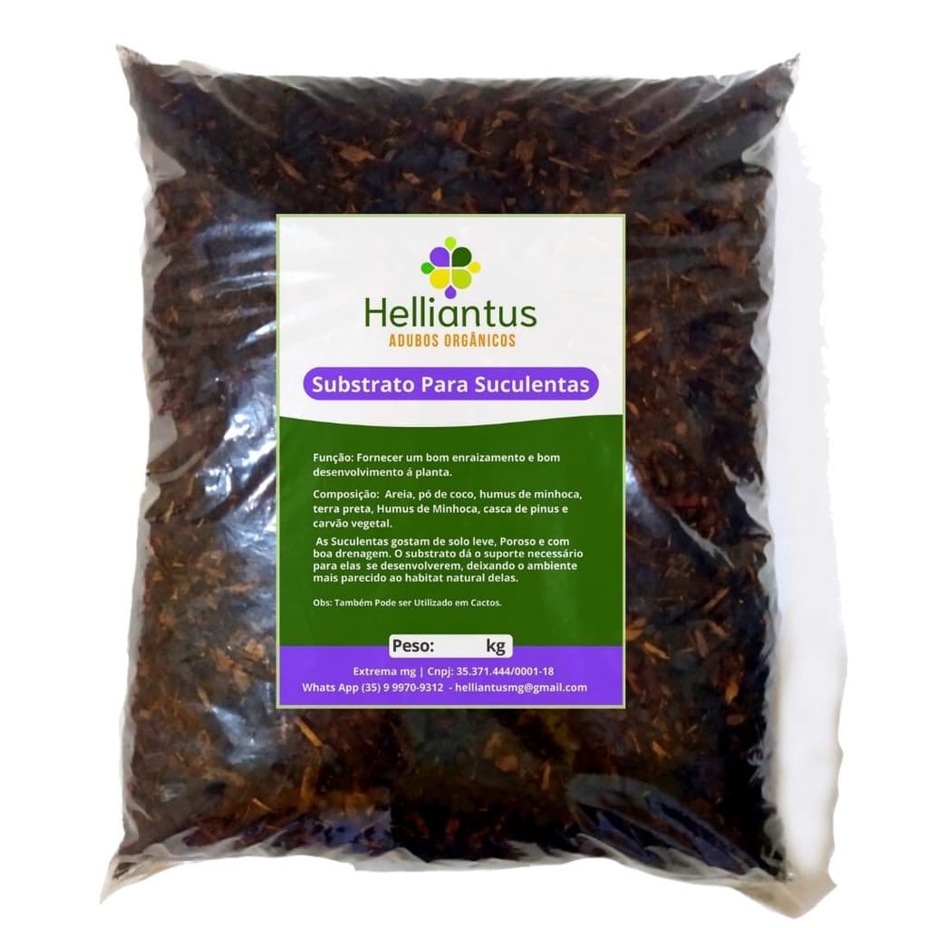 2kg Substrato para Suculentas fertilizante Orgânico | Adubo Orgânico para Suculentas e Cactos