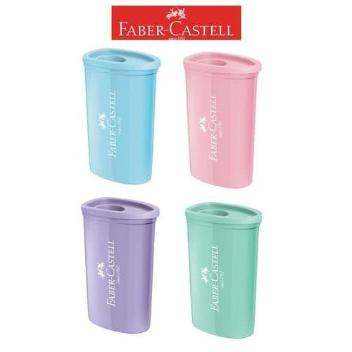 Apontador Faber Castel Triangular Cores Pastel