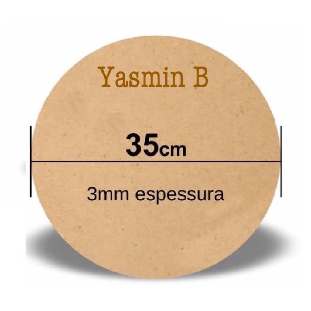 Base De Sousplat MDF Redonda Com 35cm Diâmetro Para Capas Redondas de Jogo Americano