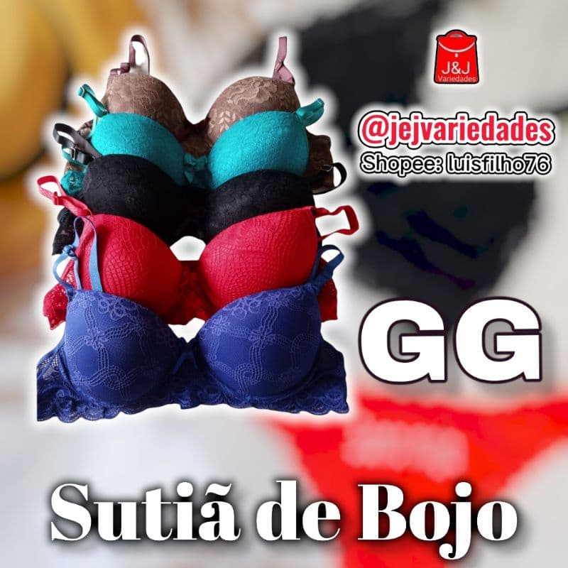 Sutiã de Bojo com Renda GG