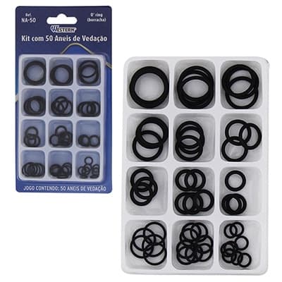 Kit Anel Vedacao O-ring Arruela Borracha C/ 50 Aneis Top